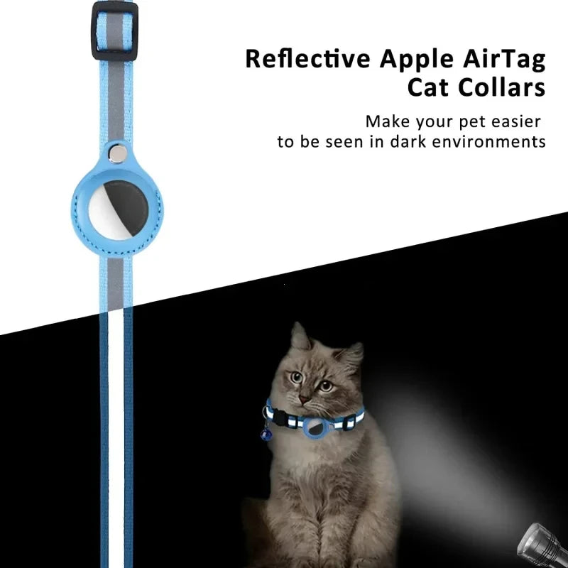 Airtag Case Collar For Cat Protective Cover With Bell