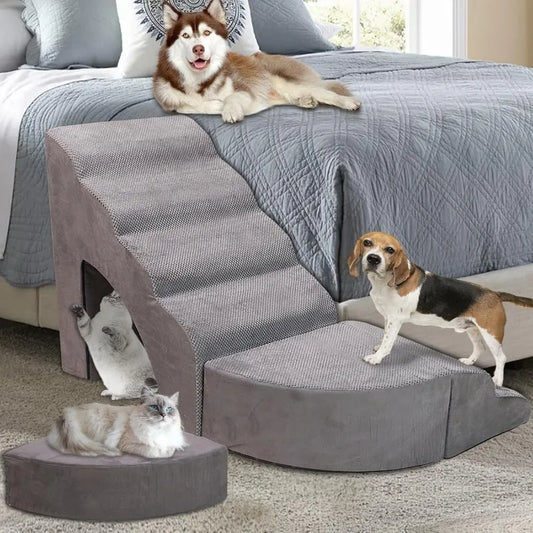 Foam Dog Stairs & Steps Ramps for Small Dogs or Older Dogs/Cats