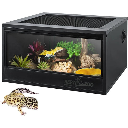 20 Gallon PVC Reptile Terrarium, 24x18x12 Reptile Tank