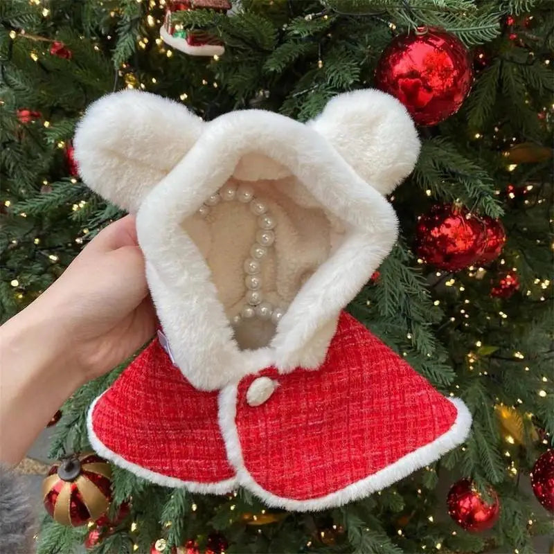 Dog Christmas Costume Christmas Santa Claus Cloak