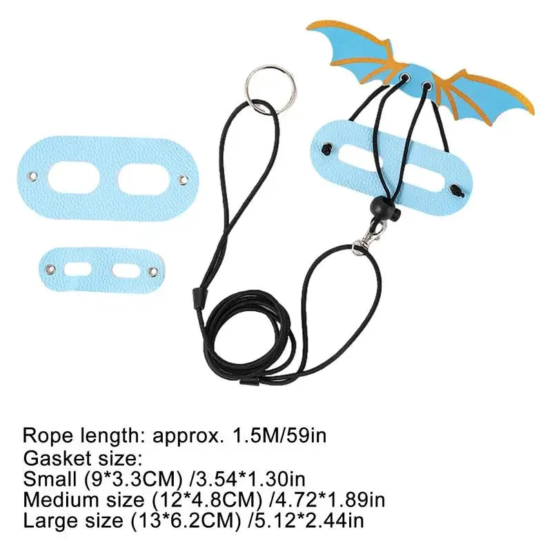 Leopard Gecko Leash  Leather Wing  Harness