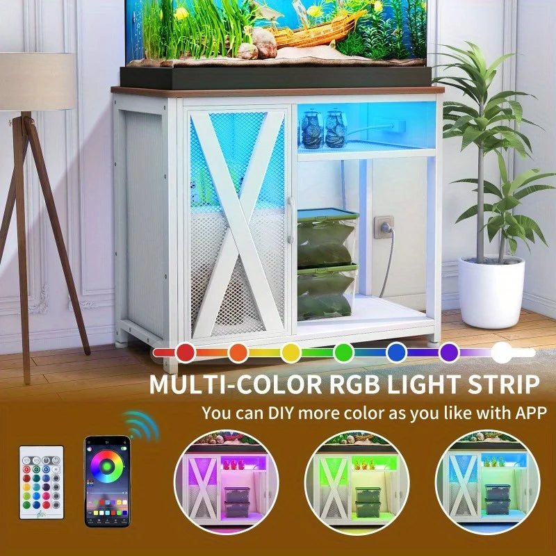40-50 gallon aquarium stand tank with power outlet
