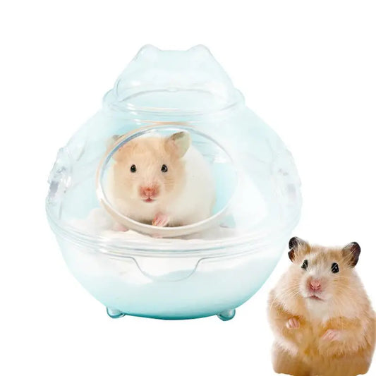 Hamster Sand Bath Container Transparent Hamster Bath