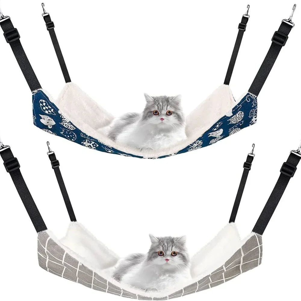 2Pcs Cat Hanging Hammock  Breathable Small Pet