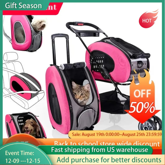 Five in One Foldable Small pet Combination stroller