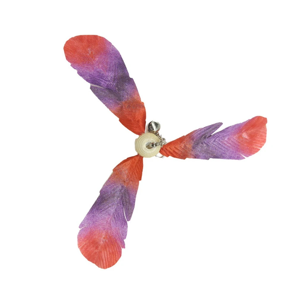 Interactive Cat Toy Simulation Bird Mice Feather with Bell