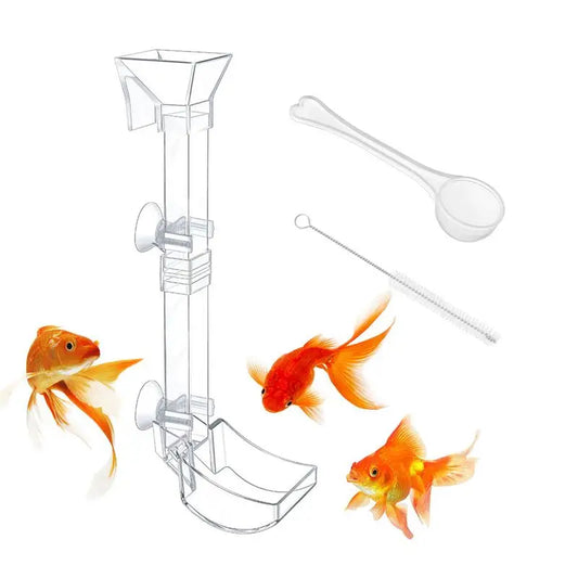 Aquarium Feeding Tube Clear Fish Tank Shrimp Feeder