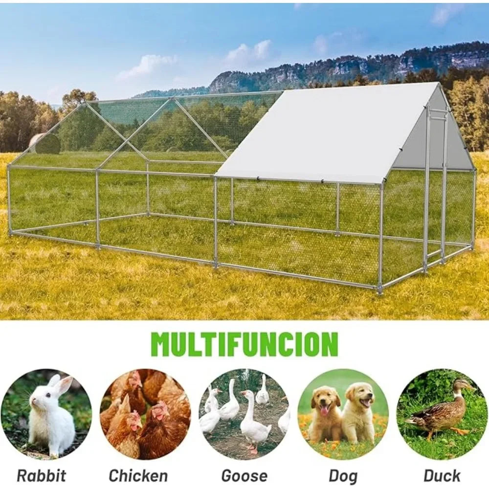 Large Metal Chicken Coop pen