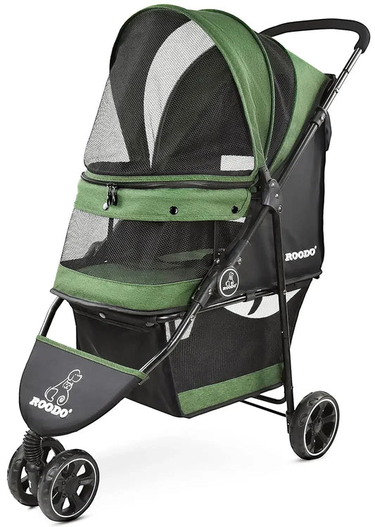 3Wheel small Pet Stroller Lightweight Foldable Compact