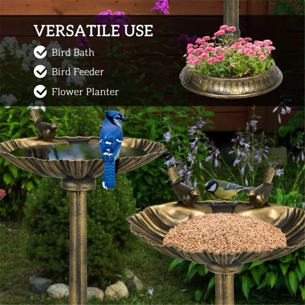 bird feeder or bird bath gardening fountain