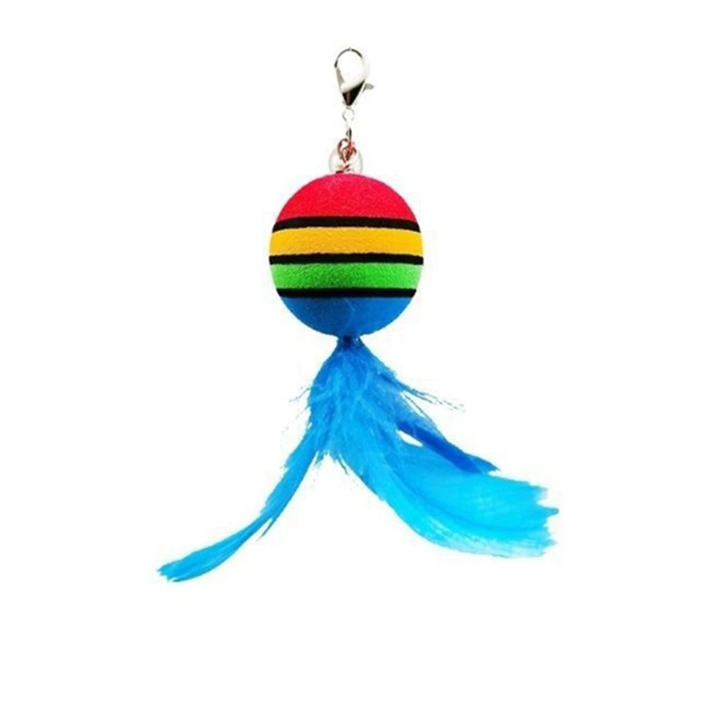 Interactive Cat Toy Simulation Bird Mice Feather with Bell