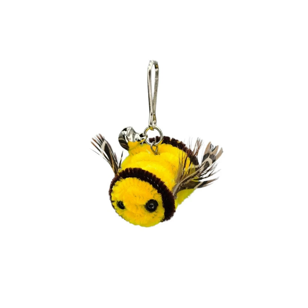 Interactive Cat Toy Simulation Bird Mice Feather with Bell