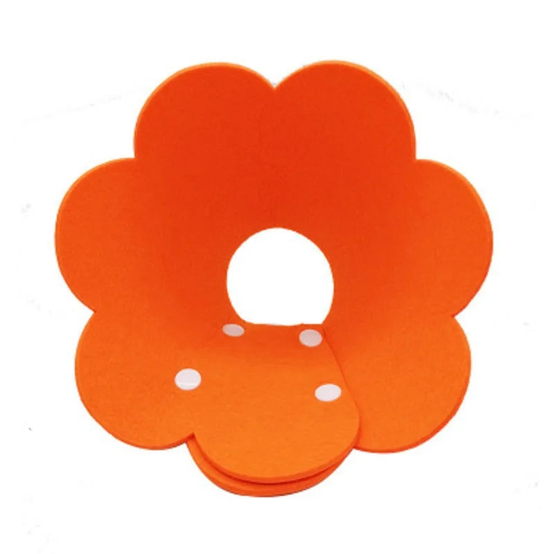 Flower Shaped Elizabethan Cat Recovery Collar Healing pet Cone