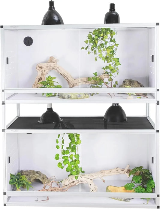 PVC Reptile Enclosure 40x16x16'' Large Reptile Terrarium Habitat