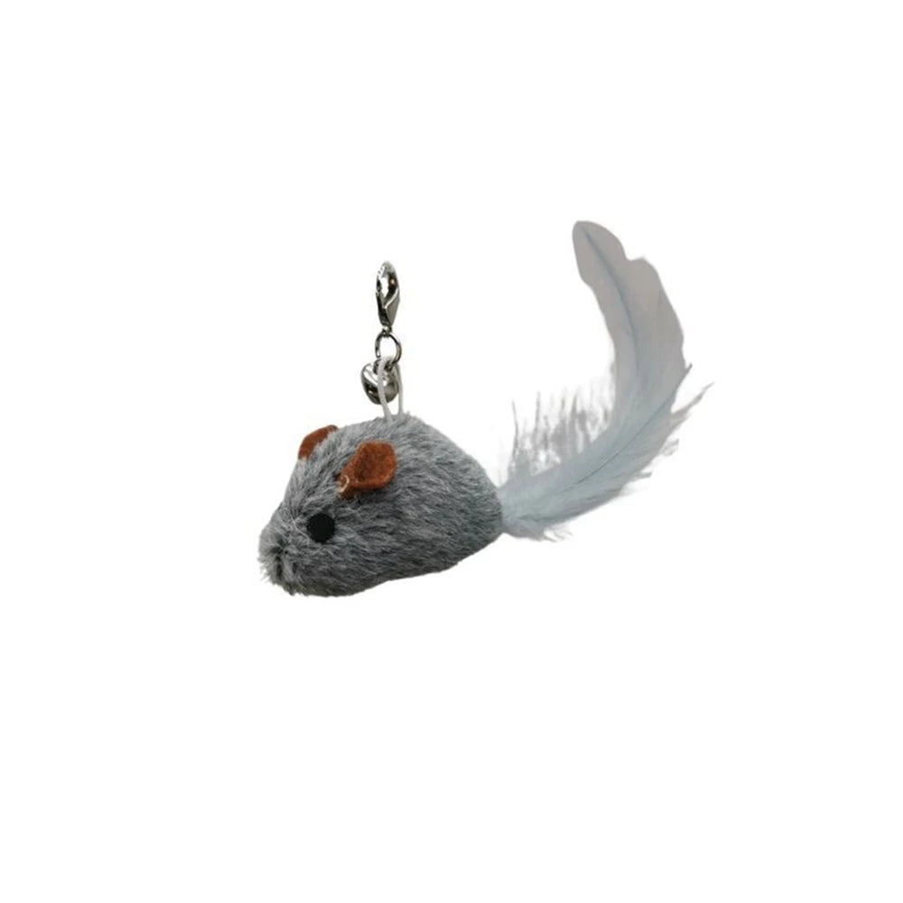 Interactive Cat Toy Simulation Bird Mice Feather with Bell