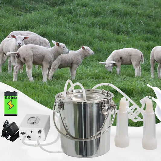 3L Goat Milking Machine,Rechargeable Adjustable Suction Pump