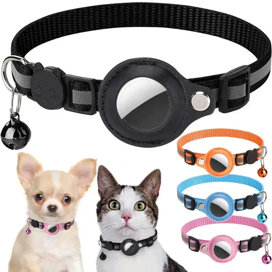 Airtag Case Collar For Cat Protective Cover With Bell