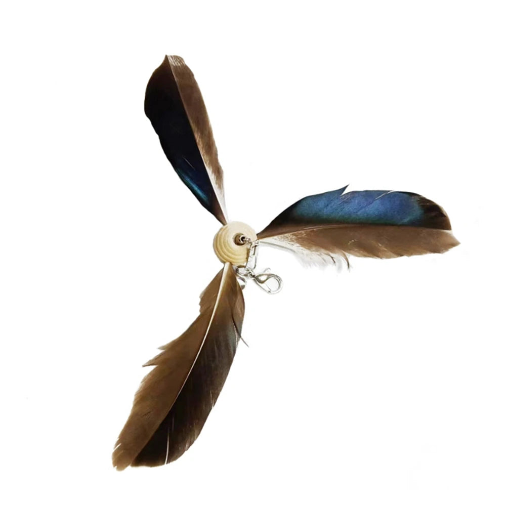 Interactive Cat Toy Simulation Bird Mice Feather with Bell
