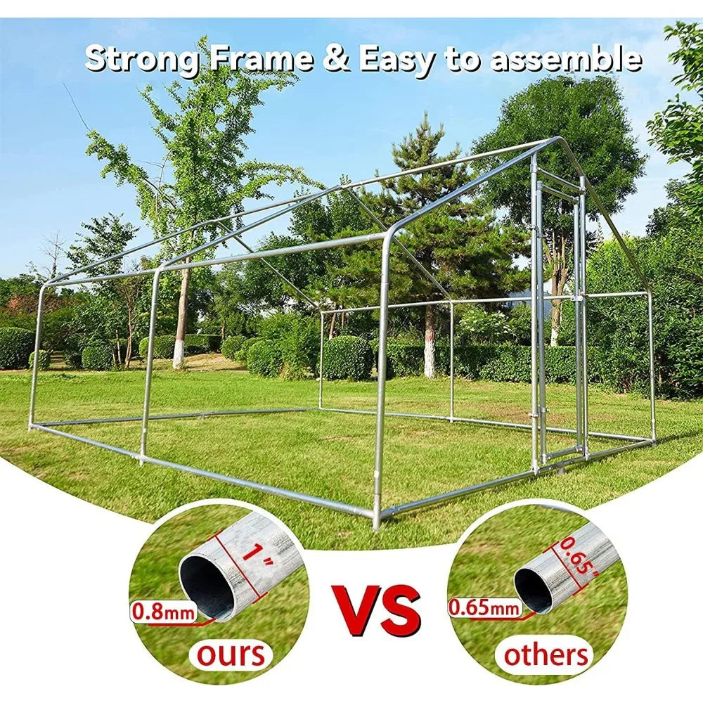 Large Metal Chicken Coop Waterproof & Anti-UV Cover