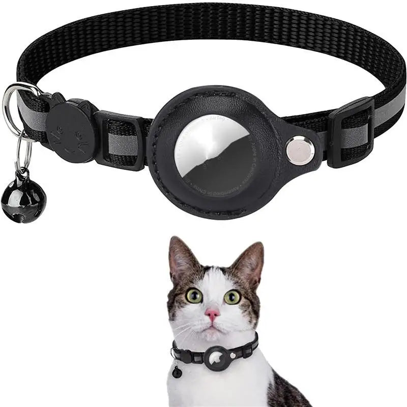 Airtag Case Collar For Cat Protective Cover With Bell