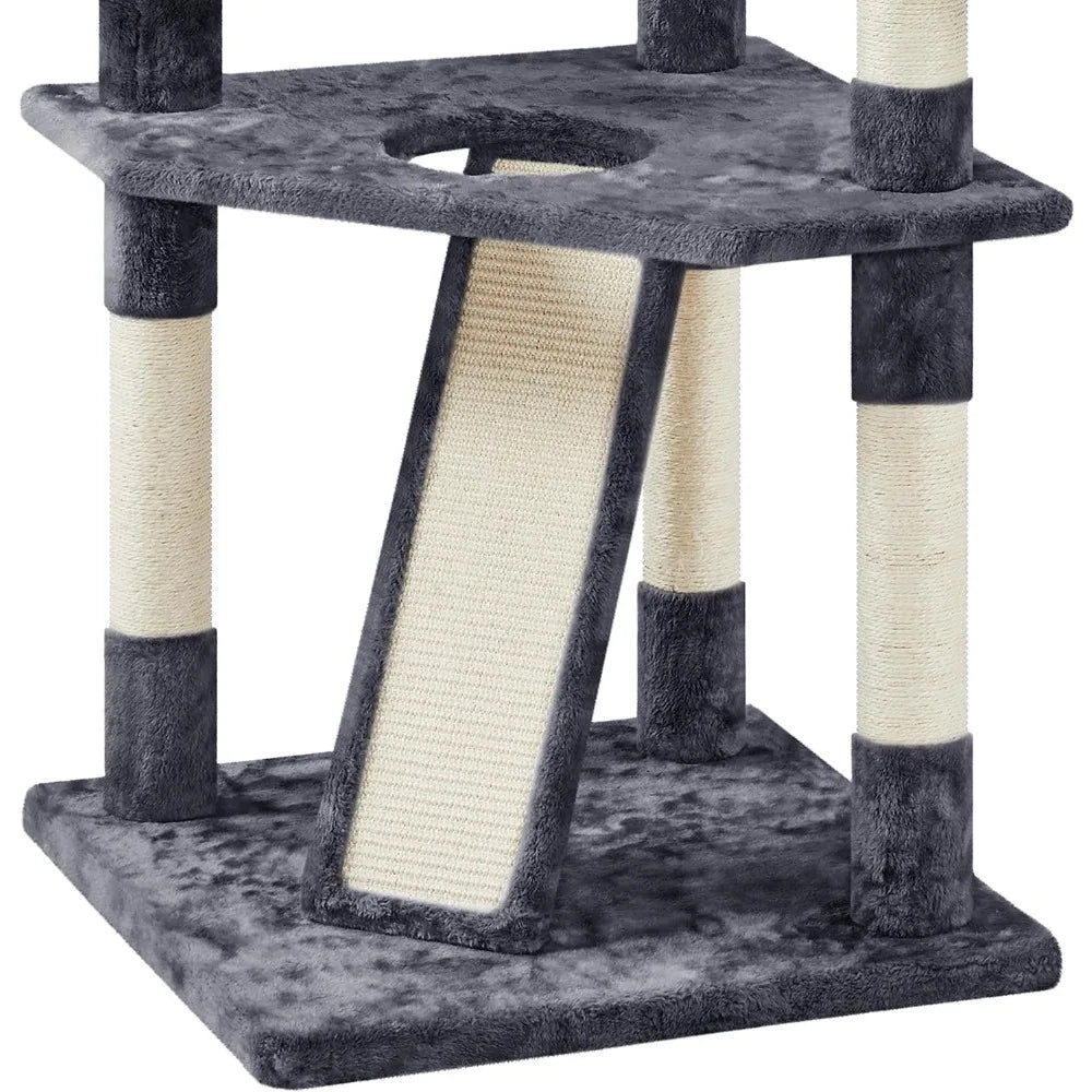 Multi Cat Trees Indoor Tower with Scratching Posts