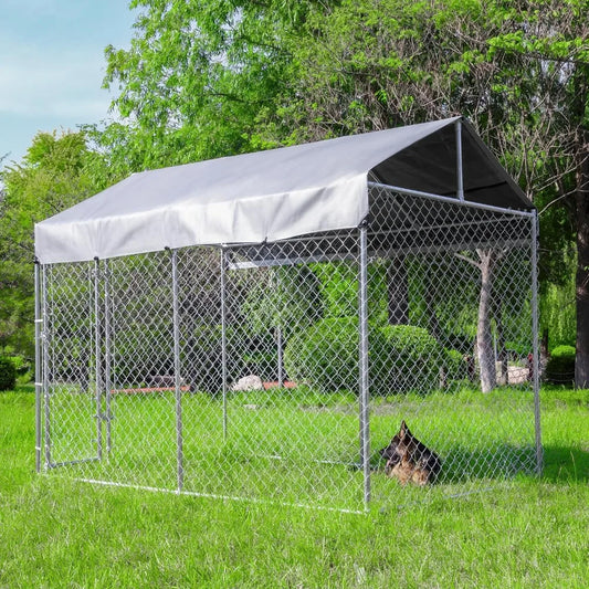 Large Outdoor Dog Kennel Anti Rust Outdoor Fence