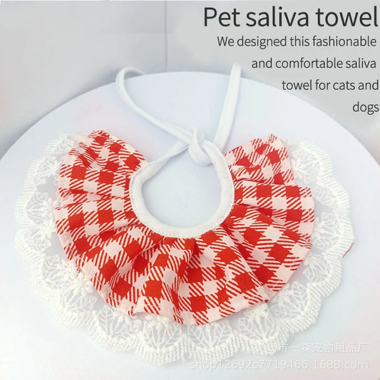 Lace Bowknot Collar Cats or Dog Neckerchief