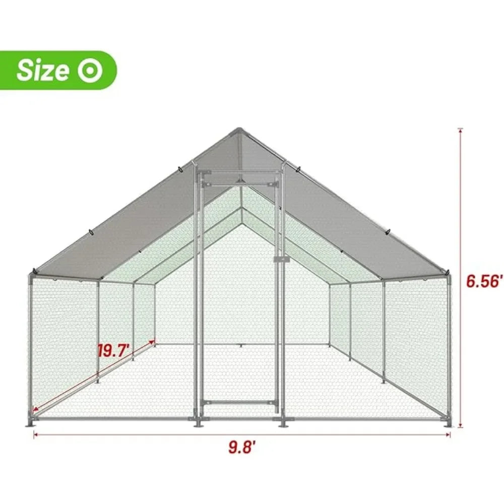 Large Metal Chicken Coop pen