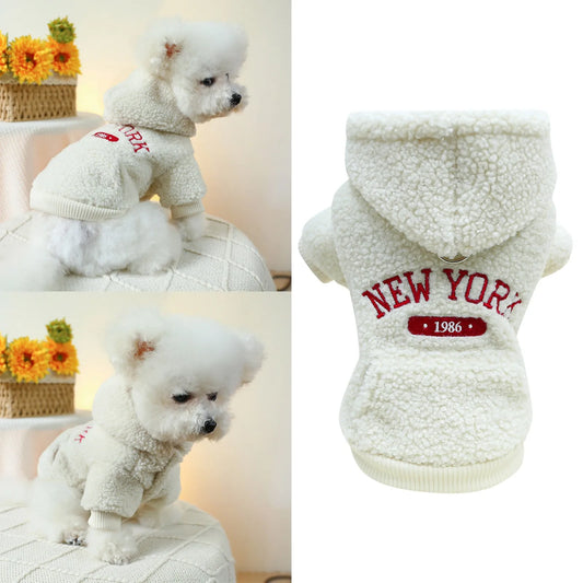 Dog Or Cat Clothing Lamb Wool Autumn/Winter Hoodie