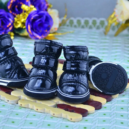 4PCS Snow Boots Warm Slip-Resistant Waterproof Shoes
