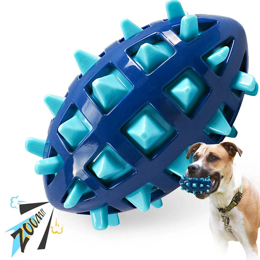 Squeaky Dog Toys For Aggressive Chewers Rubber Chew Ball With Squeaker