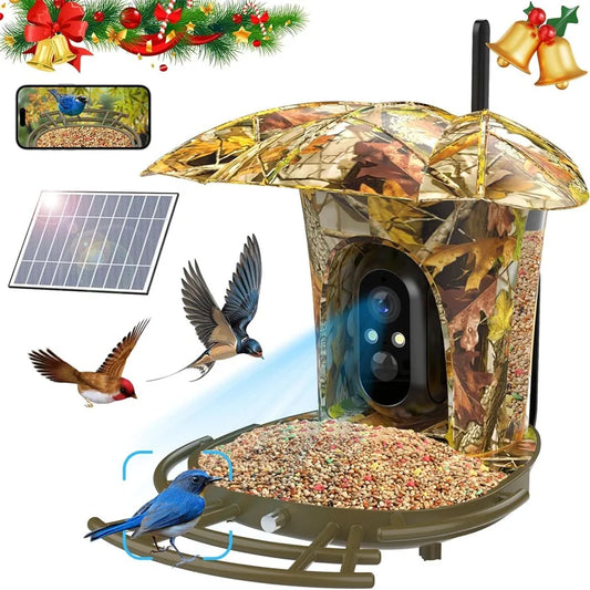 Smart Bird Feeder Camera Solar Powered