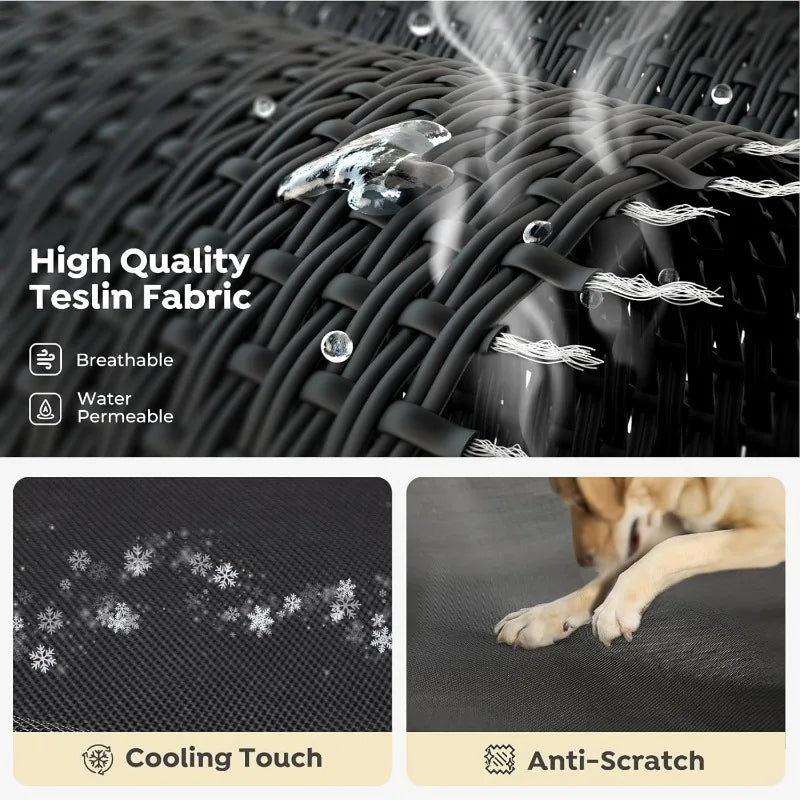 Cooling Elevated Dog Bed Breathable Mesh