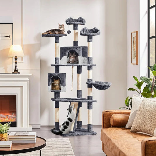 Multi Cat Trees Indoor Tower with Scratching Posts