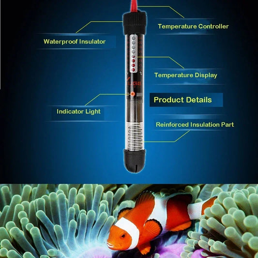 Aquarium Submersible Fish Tank Automatic Water Heater