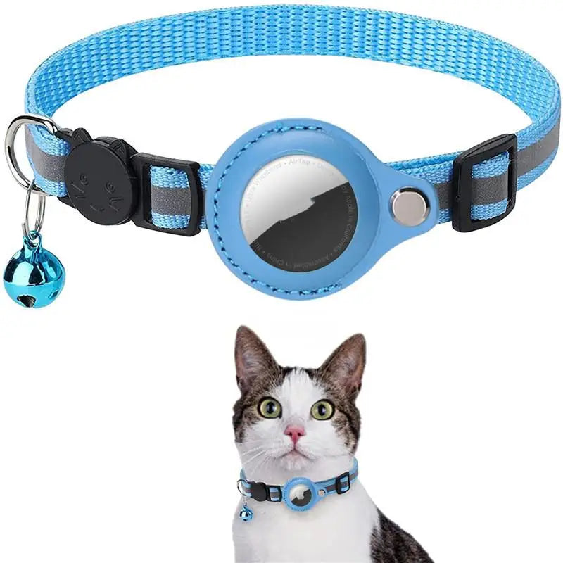 Airtag Case Collar For Cat Protective Cover With Bell