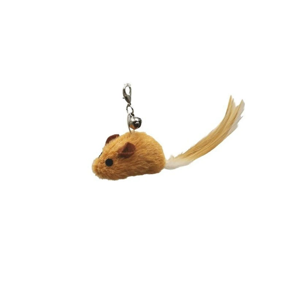Interactive Cat Toy Simulation Bird Mice Feather with Bell