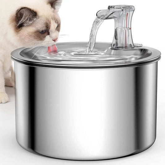 2L fully stainless steel pet water dispenser Automatic fountain