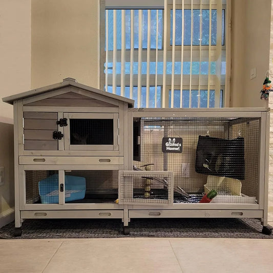 Bunny Cage Indoor and Outdoor Rabbit Hutch