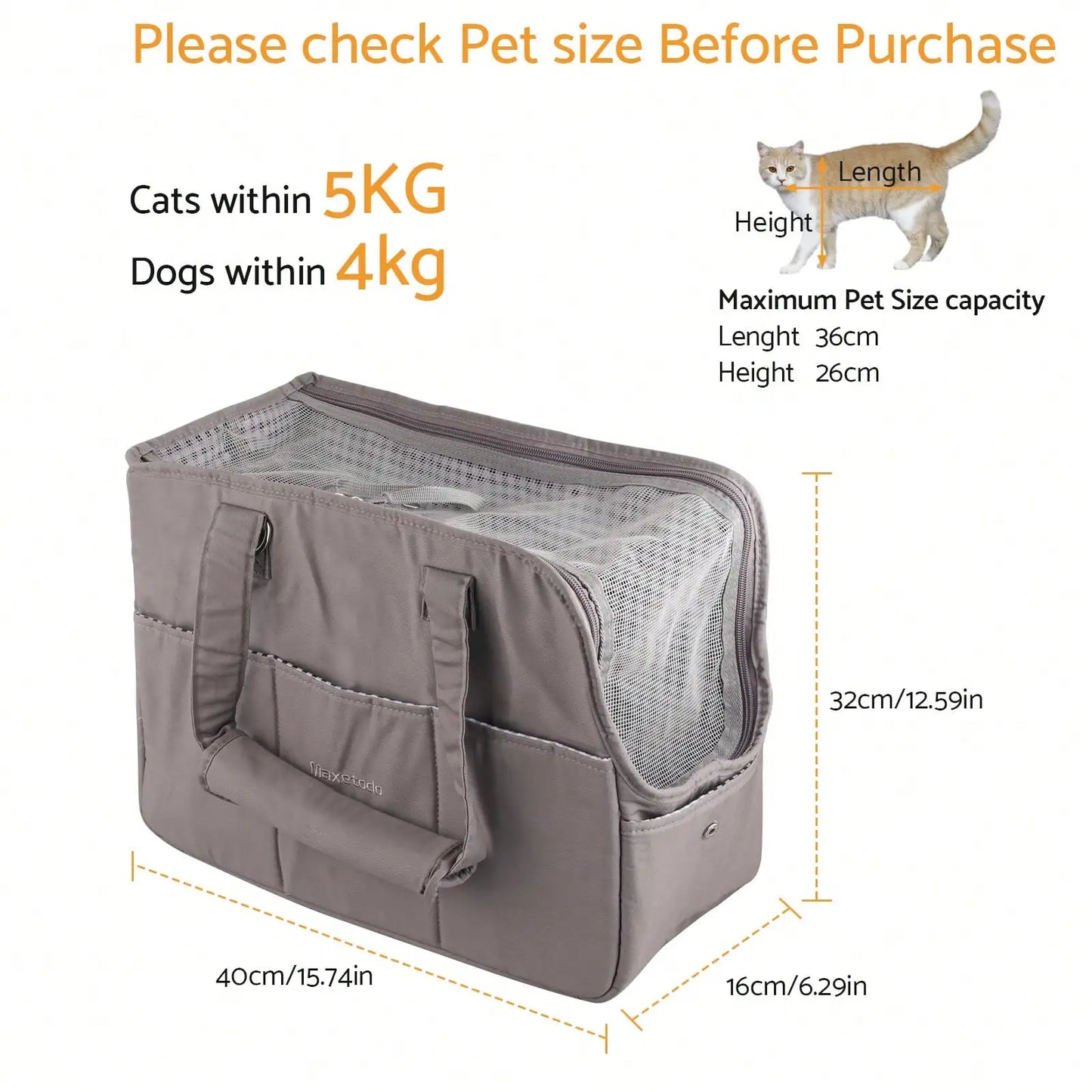 Removable Pet Carrying Handbag