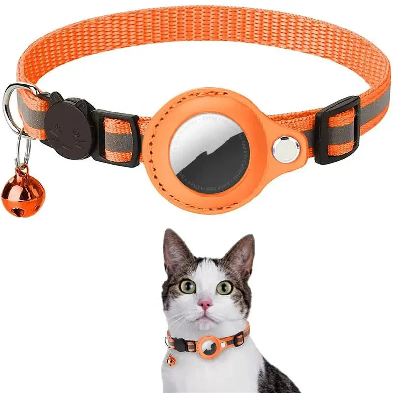 Airtag Case Collar For Cat Protective Cover With Bell
