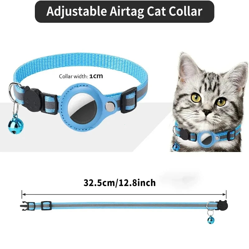 Airtag Case Collar For Cat Protective Cover With Bell