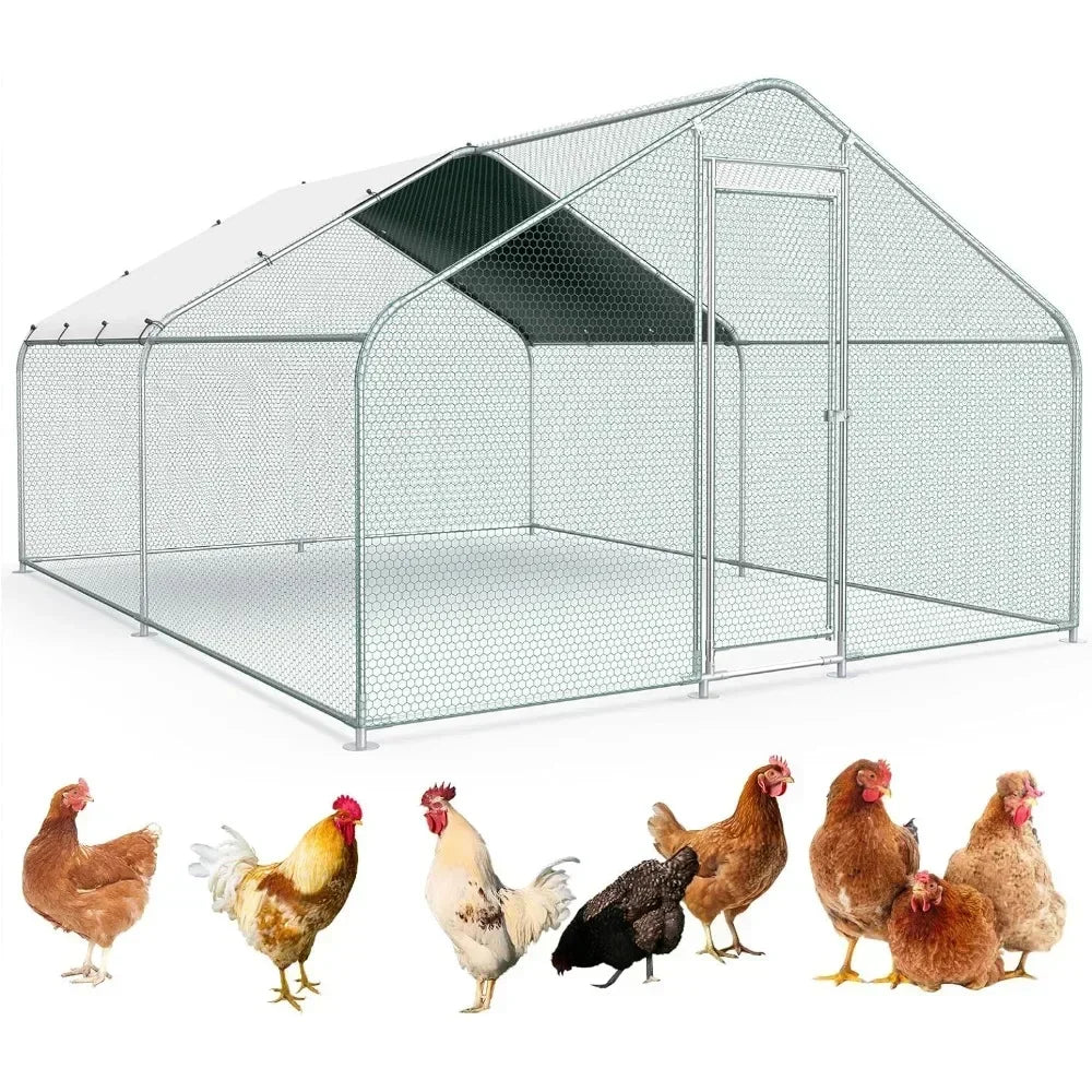 Large Metal Chicken Coop pen
