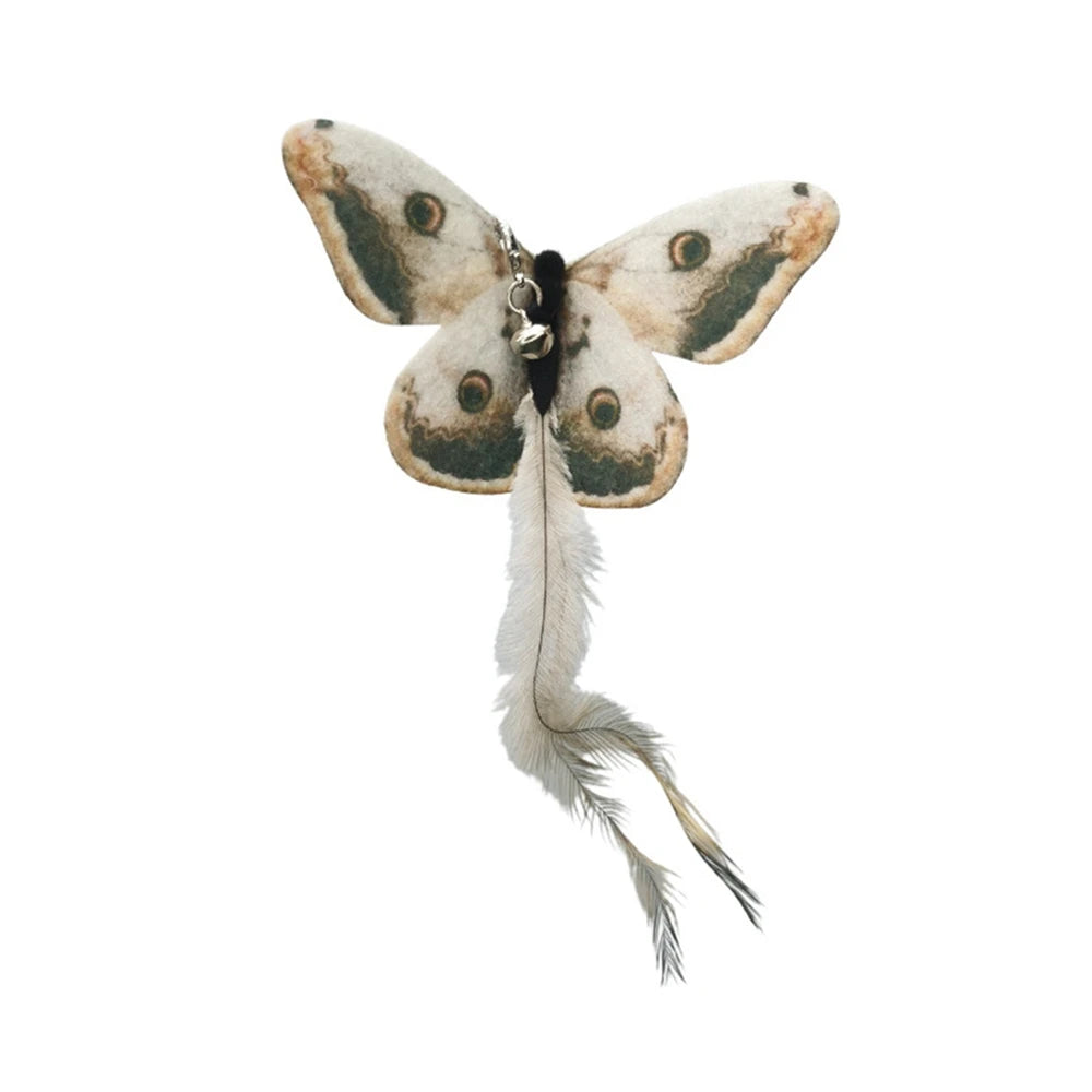 Interactive Cat Toy Simulation Bird Mice Feather with Bell