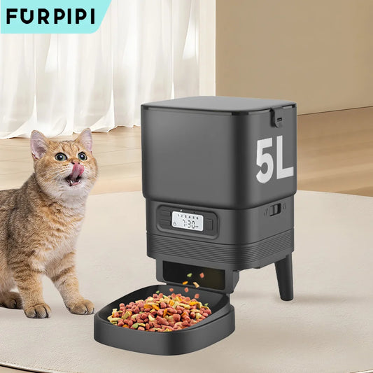 Furpipi Automatic Cat Feeder For Cats Dog Dry Food