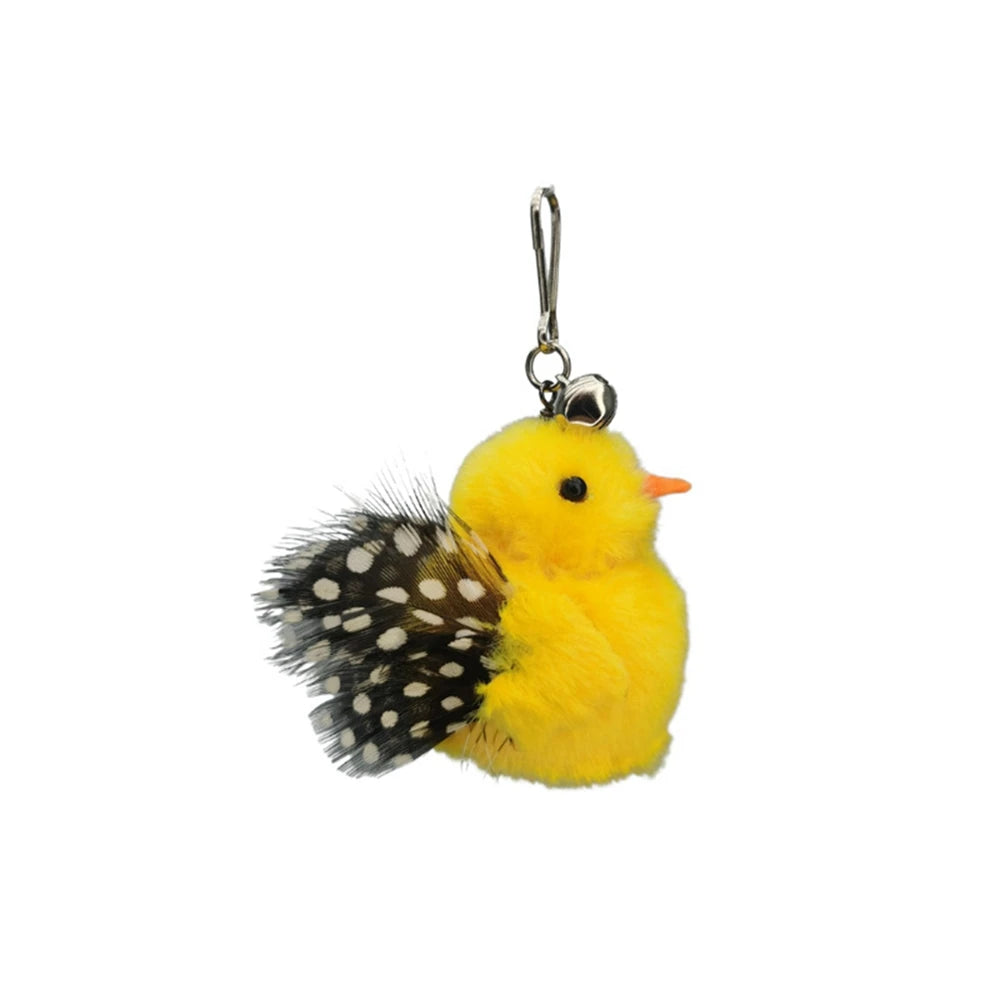Interactive Cat Toy Simulation Bird Mice Feather with Bell