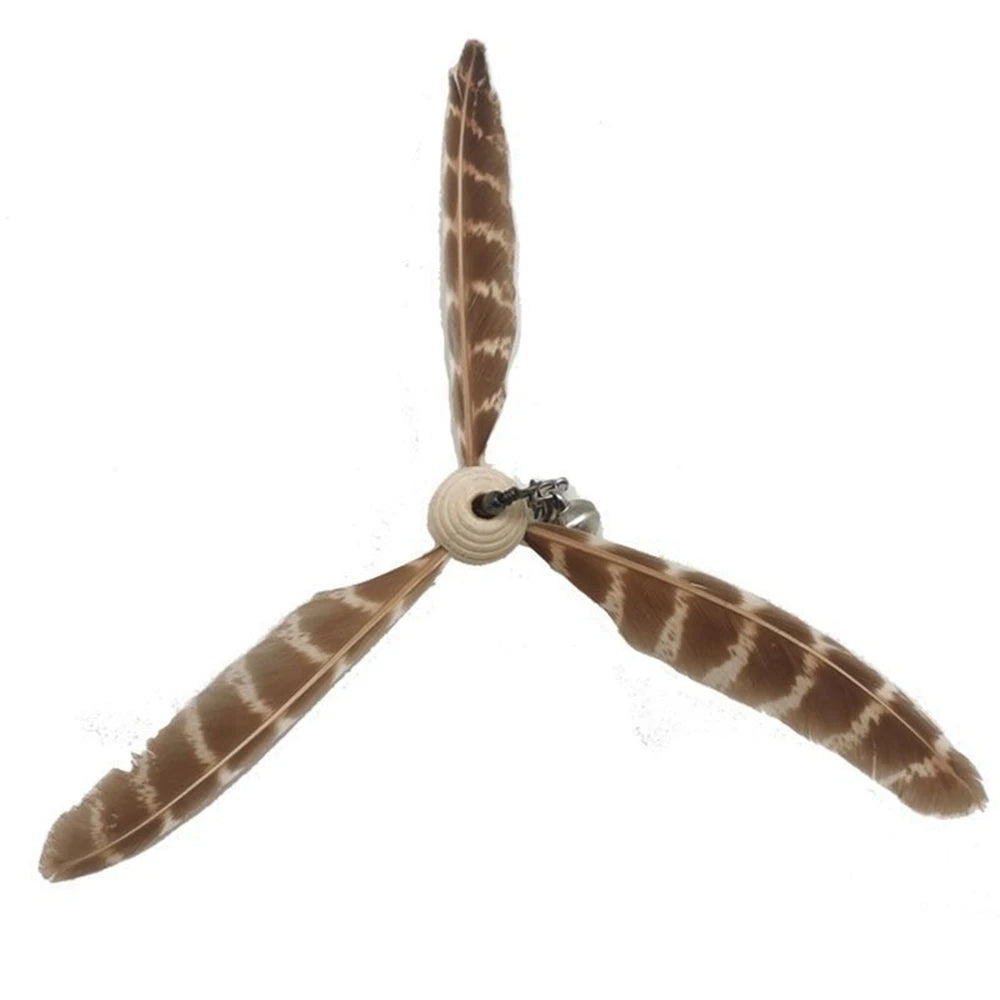 Interactive Cat Toy Simulation Bird Mice Feather with Bell