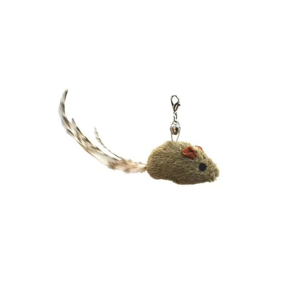 Interactive Cat Toy Simulation Bird Mice Feather with Bell