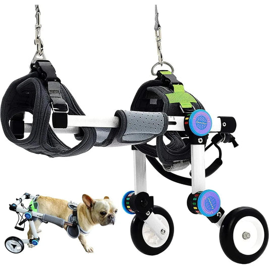 Dog Wheelchair Fordable for Small Pets with Paralyzed Hind,Pet Strollers