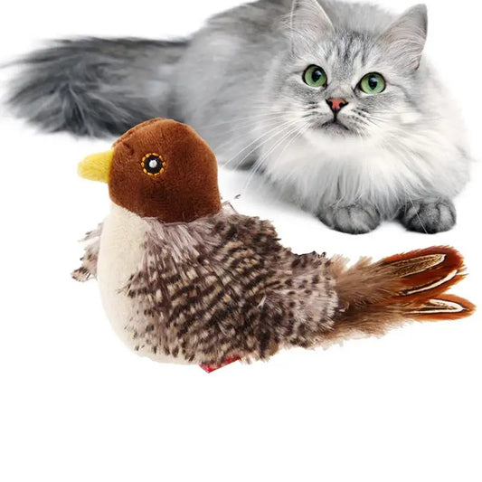 Cats Simulation Flying Bird Interactive  Feather Toys